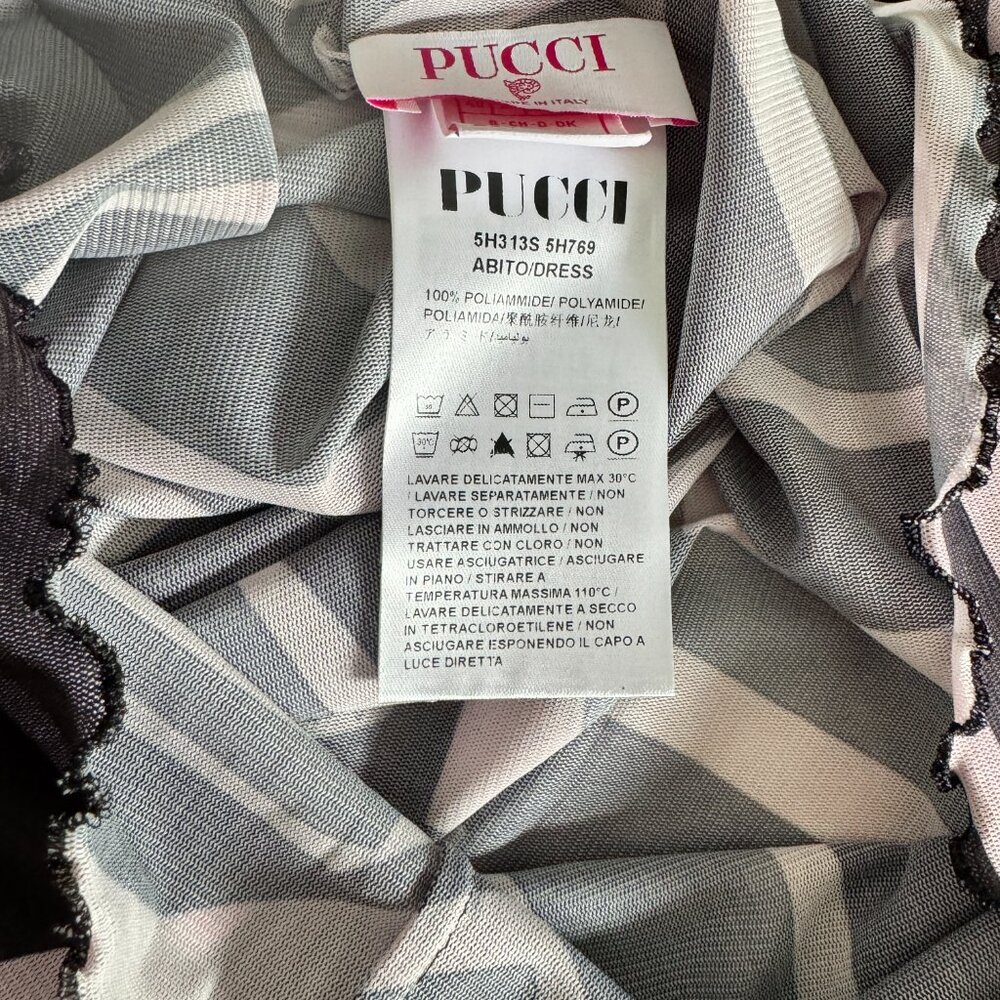 Emilio Pucci labirinto print tulle dress - black - Picture 14 of 14